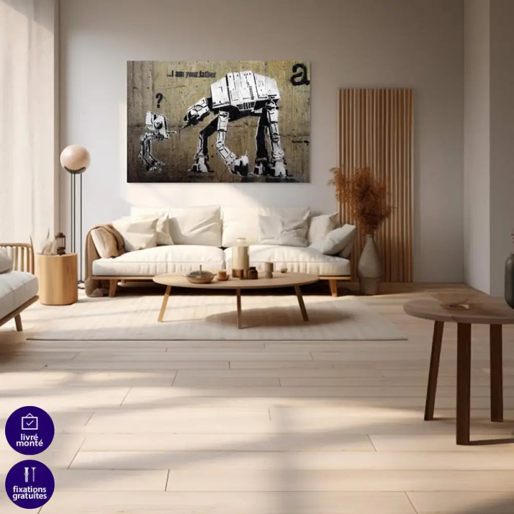 Tableau Banksy No Father Montableaudeco