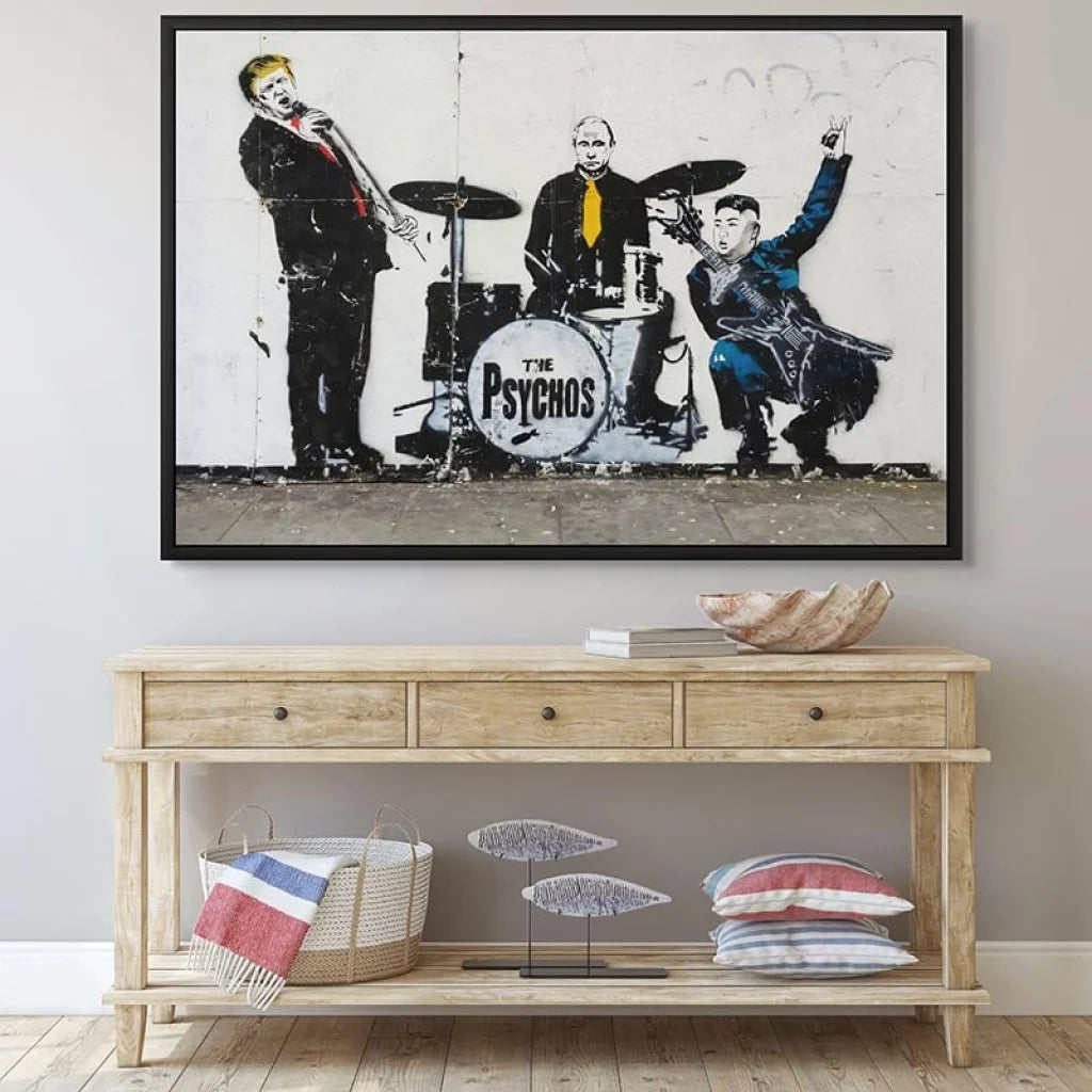 Tableau Banksy The Psychos Tableau Banksy