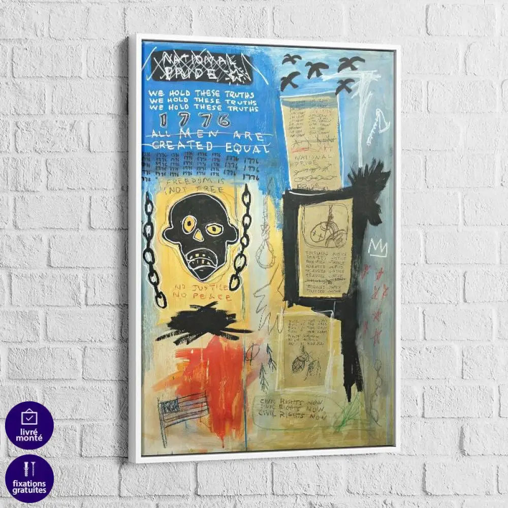 Tableau Basquiat 1-3 1984 - Montableaudeco
