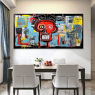 Décoration murale moderne dans l'esprit de Basquiat

