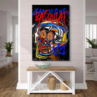 Tableau Basquiat Dualité Urbaine 40x60cm / Toile tendue sur châssis / B Tableau Basquiat