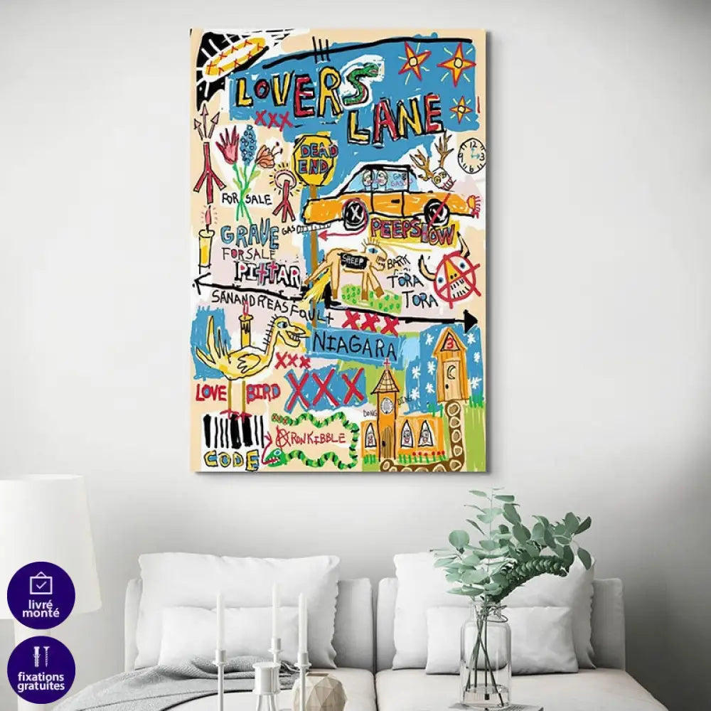 Tableau Basquiat Rêves Urbains 3