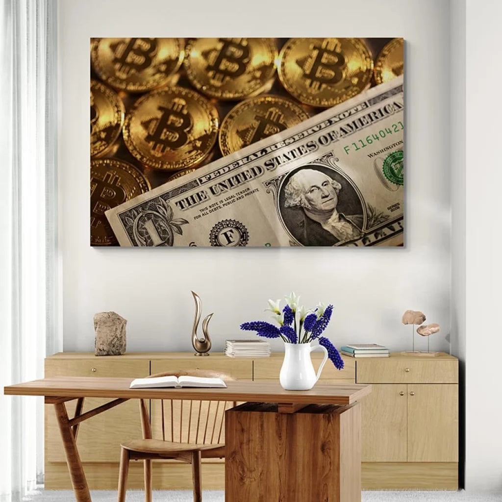 Tableau Bit Coin Dollar Tableau Fleur