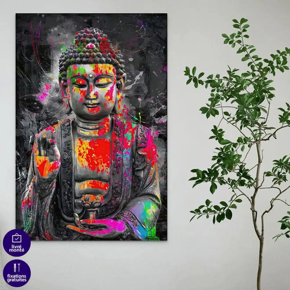 Tableau Bouddha Coloré - Montableaudeco