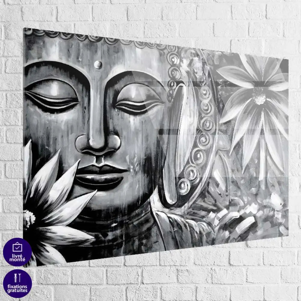 Tableau Bouddha Noir et Blanc - Montableaudeco