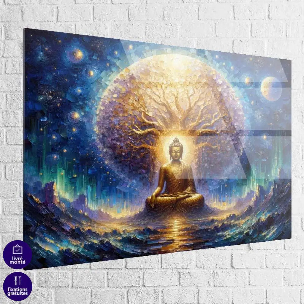 Tableau Bouddha Or Arbre de Vie - Montableaudeco