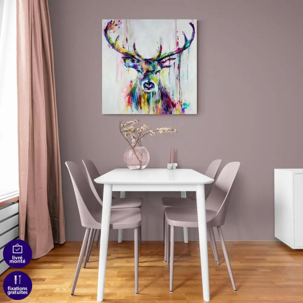 Tableau Cerf Aquarelle - Montableaudeco