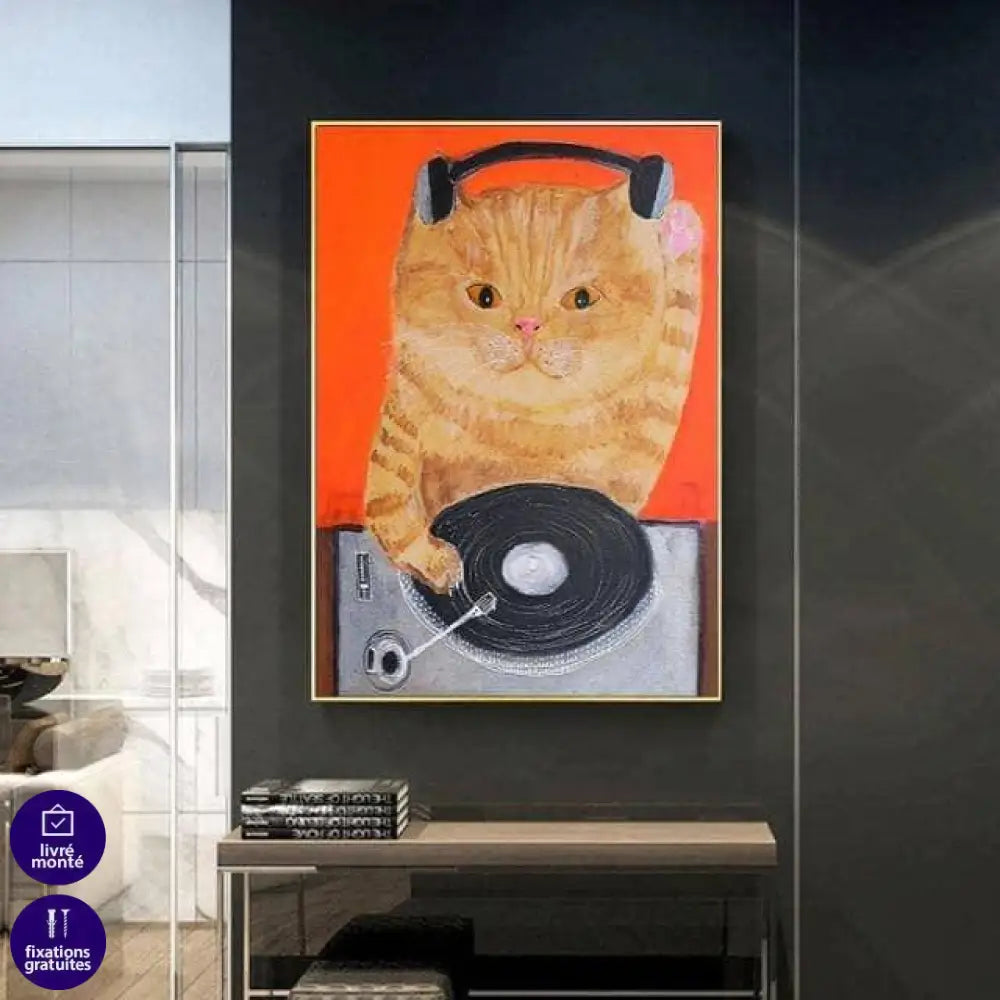 Tableau Chat Coloré Fun Collection 13 Pièces - Montableaudeco