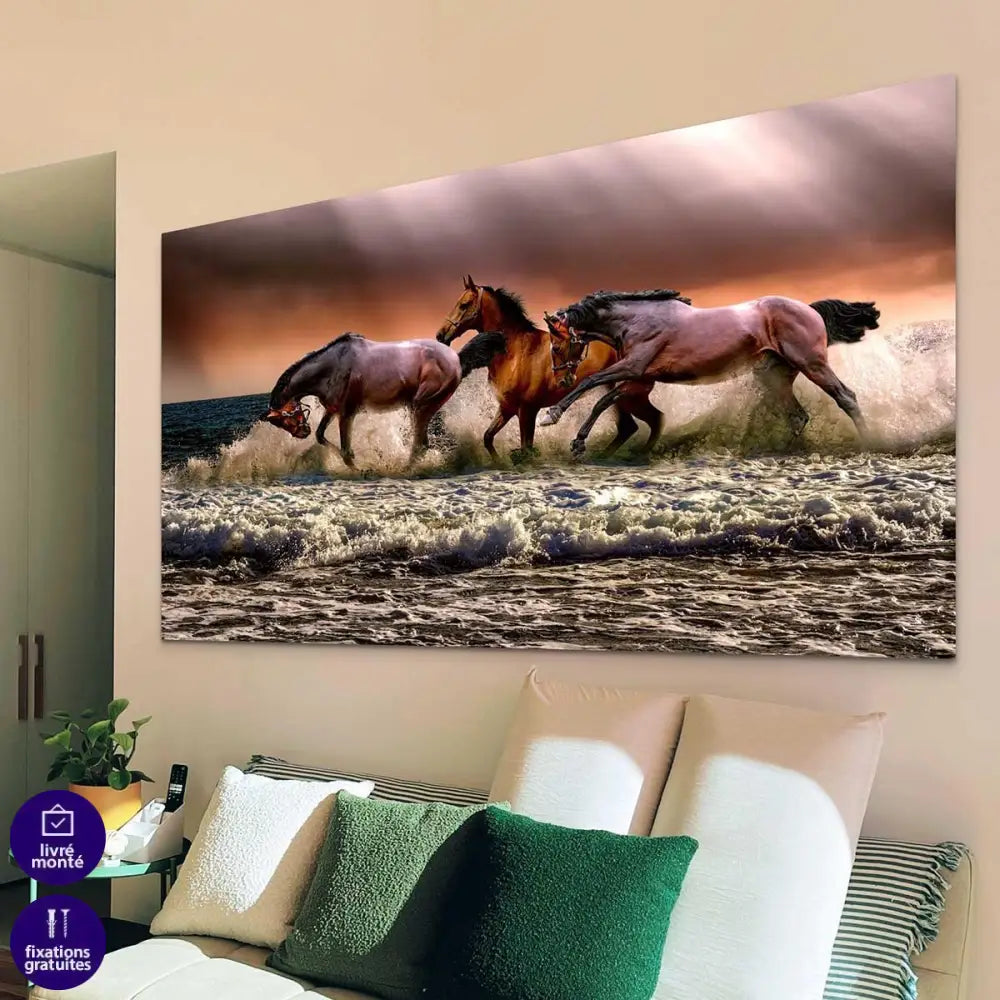 Tableau Cheval et la Mer - Montableaudeco