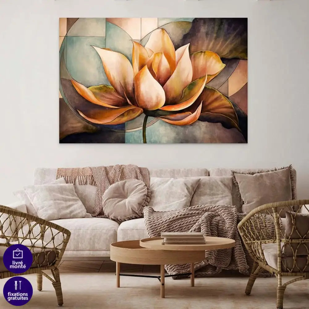 Tableau Contemporain Fleur c