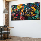 Tableau contemporain style cubisme contemporain pour déco salon