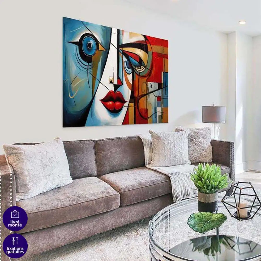 Tableau Contemporain | Reflets Cubiste | Profitez des Promos -20% b
