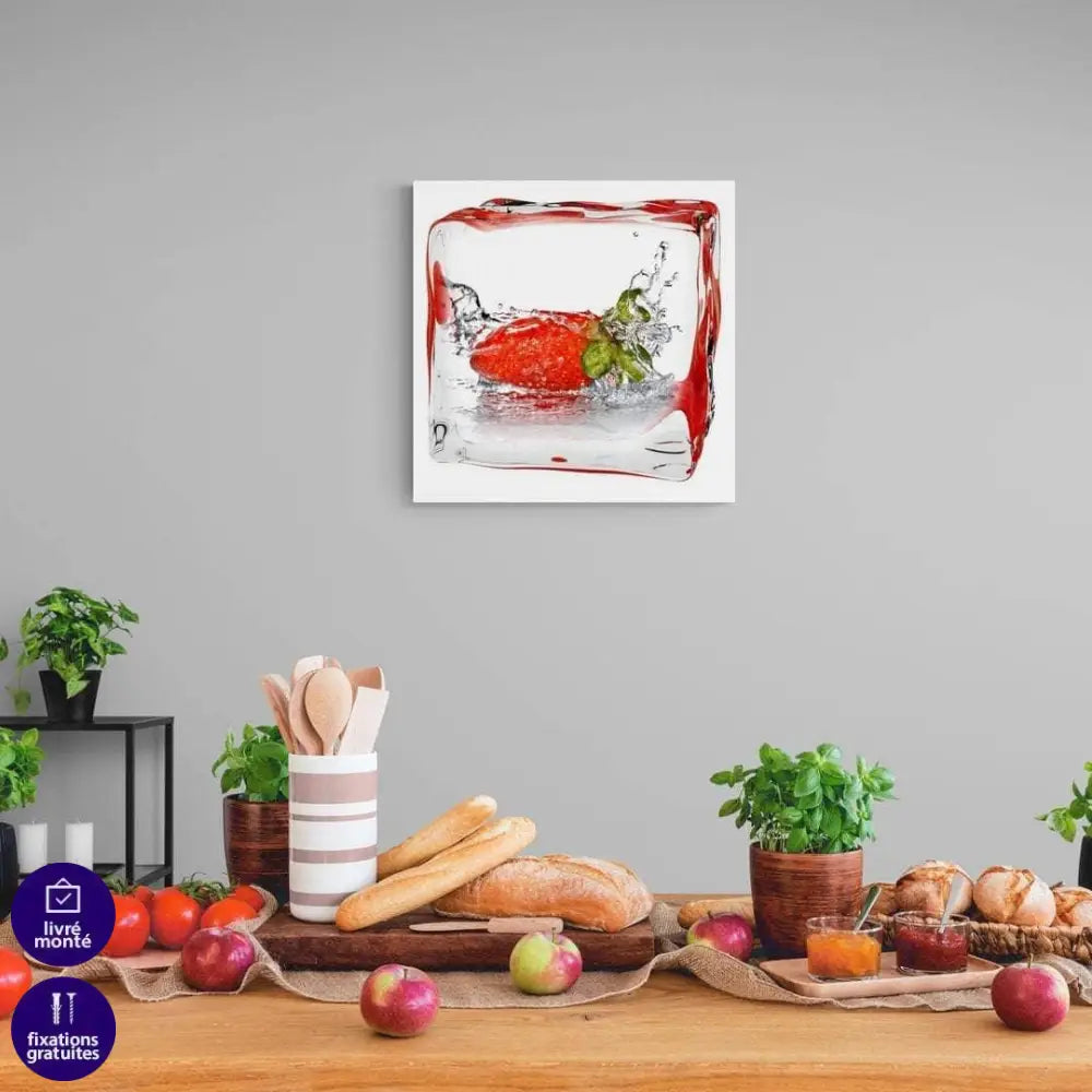 Tableau Cuisine Glaçons et Fruits - Montableaudeco