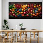 Tableau Cuisine Les Fruits 40x80cm / Toile tendue sur châssis Tableau Cuisine