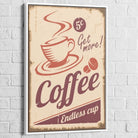 Tableau Cuisine Vintage 60 40x60cm / Cadre Blanc Tableau Cuisine