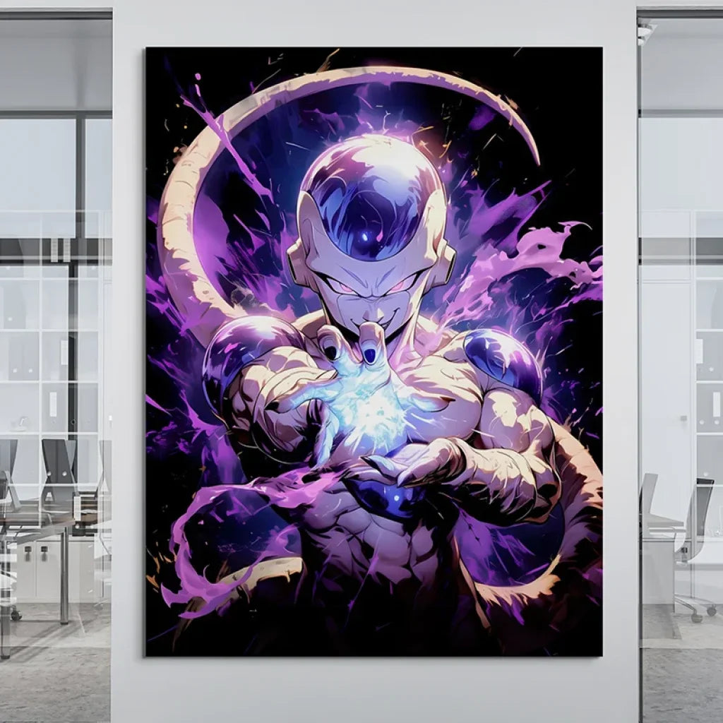 tableau manga dragon ball super saiyan doré