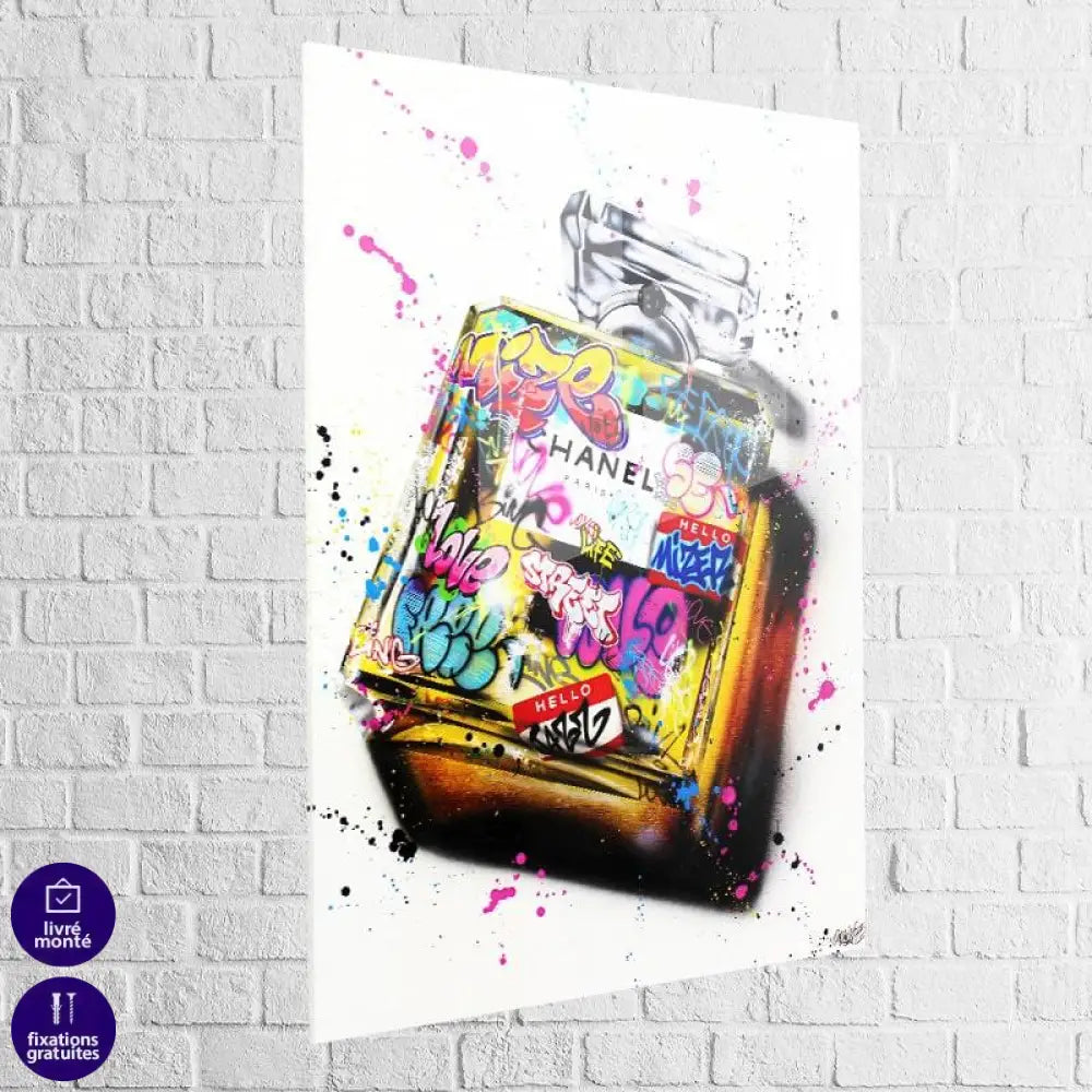 Tableau Fashion Chanel Graffiti - Montableaudeco