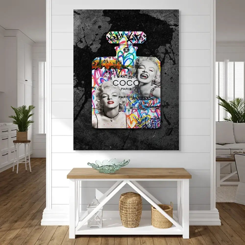 tableau fashion monroe et coco moderne