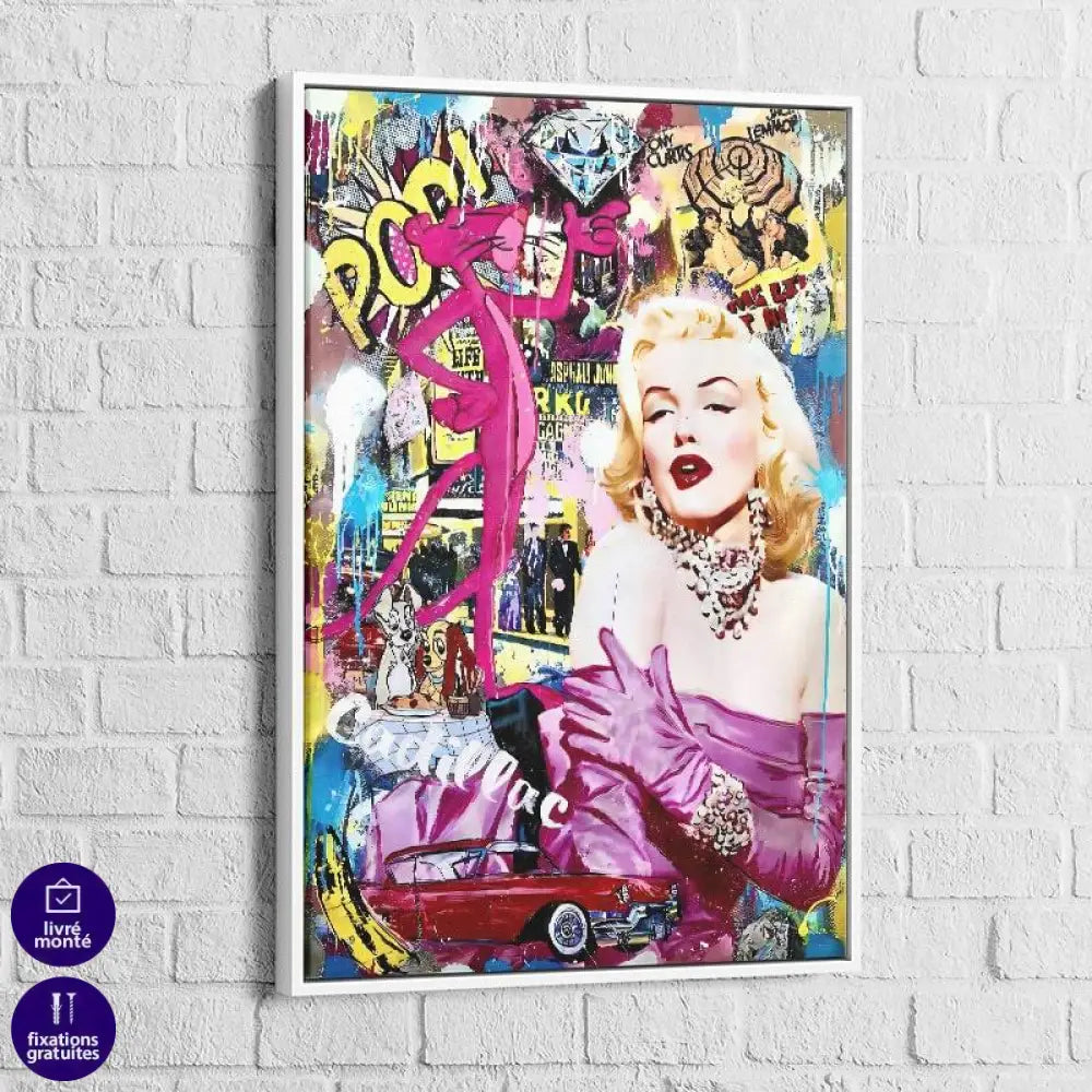 Tableau Fashion Monroe Pink - Montableaudeco