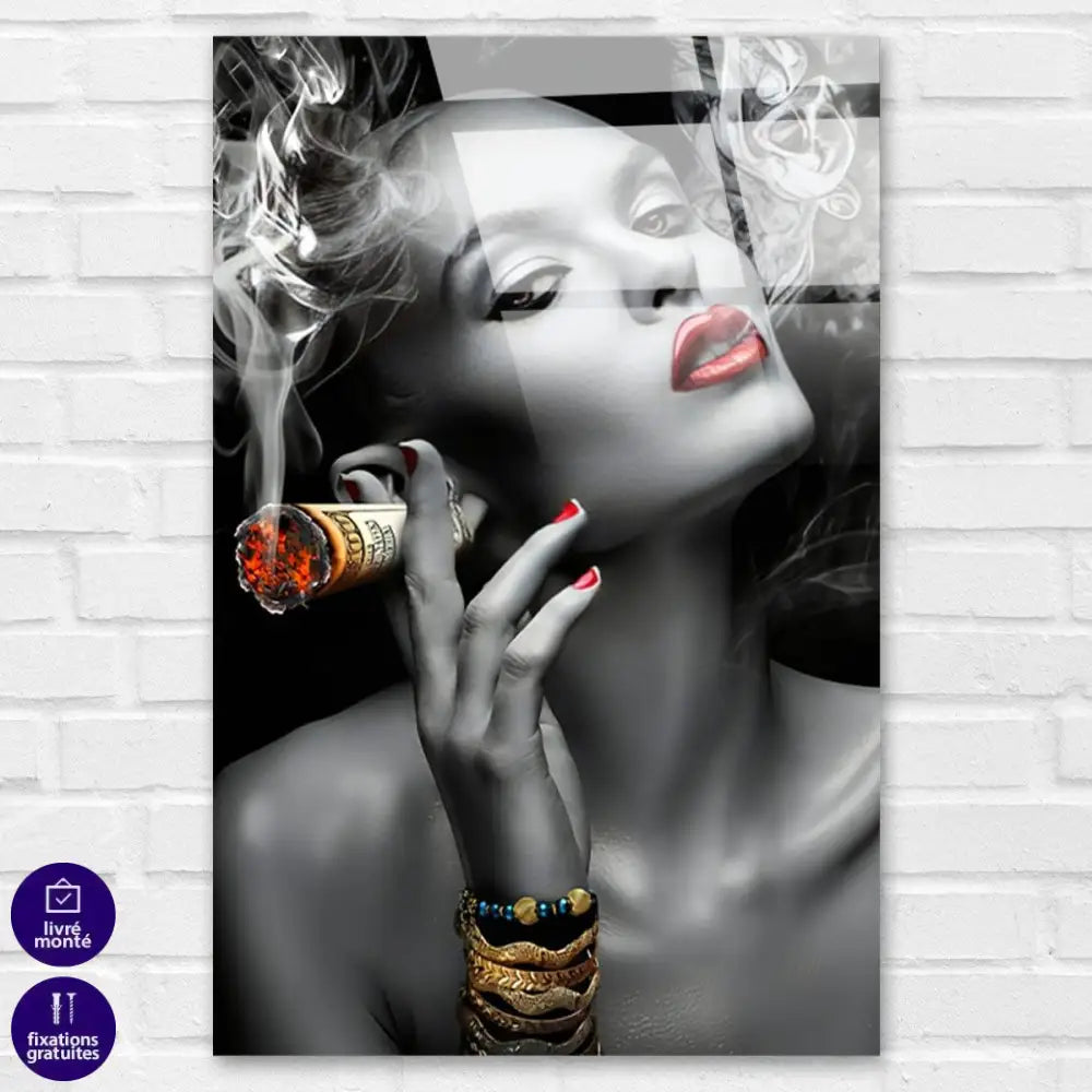 Tableau Fashion Smoke Dollars - Montableaudeco