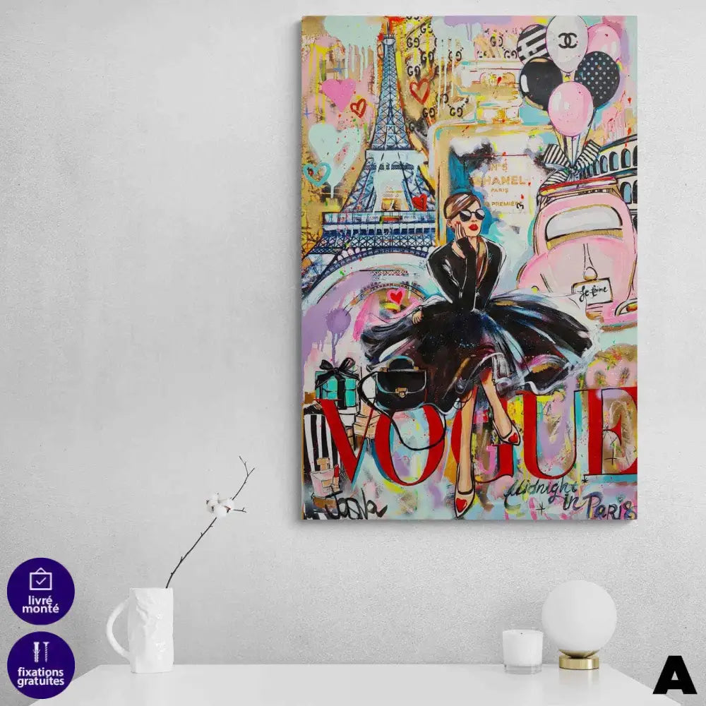 Tableau Fashion Vogue Rétro 3 Pièces - Montableaudeco