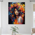 Tableau Femme Black Woman 40x60cm / Affiche sans cadre Tableau Femme