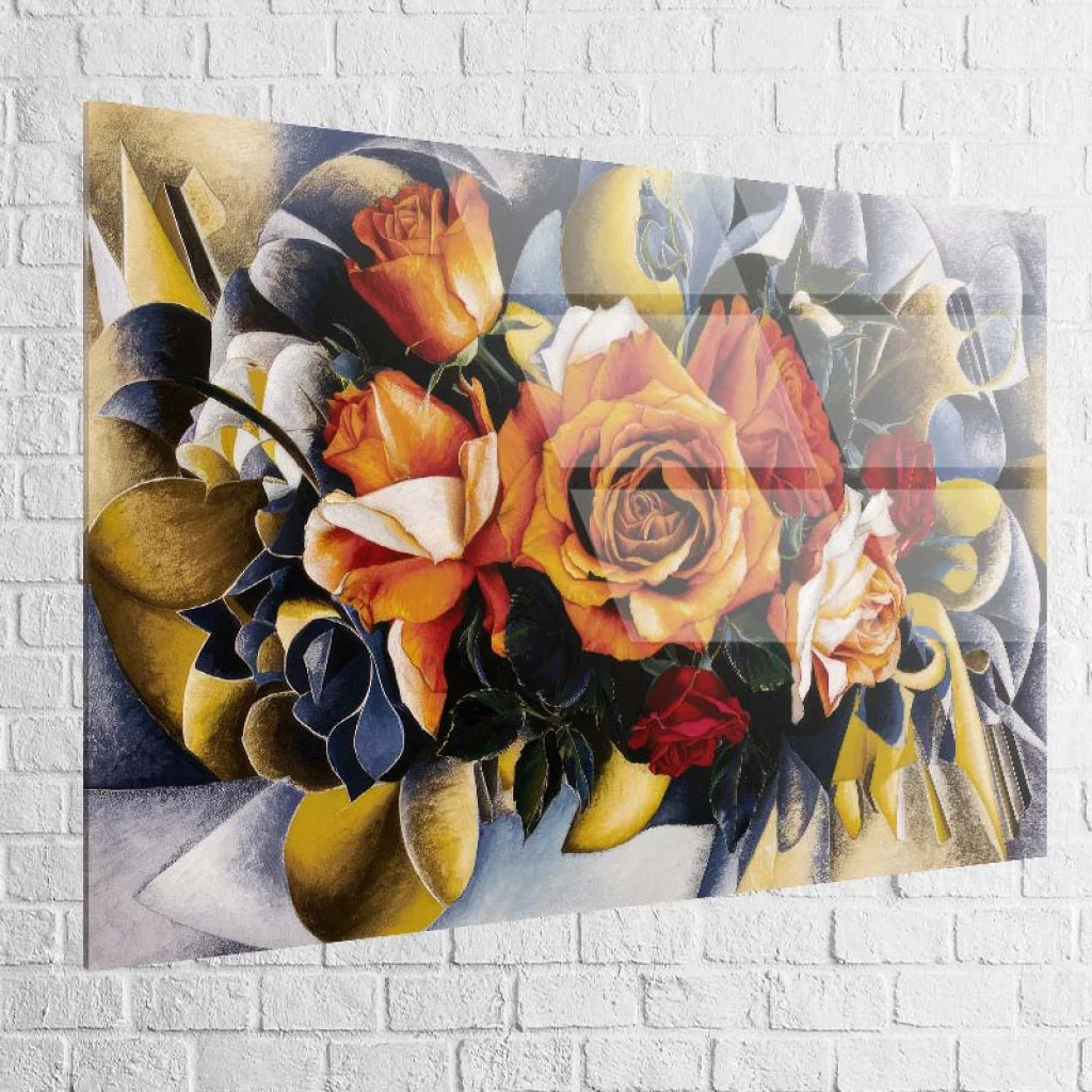 Tableau Fleur Carnaval de Roses 40x60cm / Plexiglas Tableau Fleur