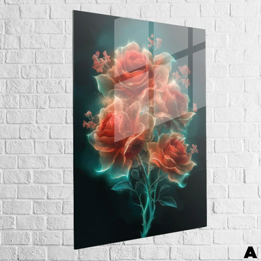 Tableau Fleur Les 3 Fleurs 40x60cm / Plexiglas / A Tableau Fleur