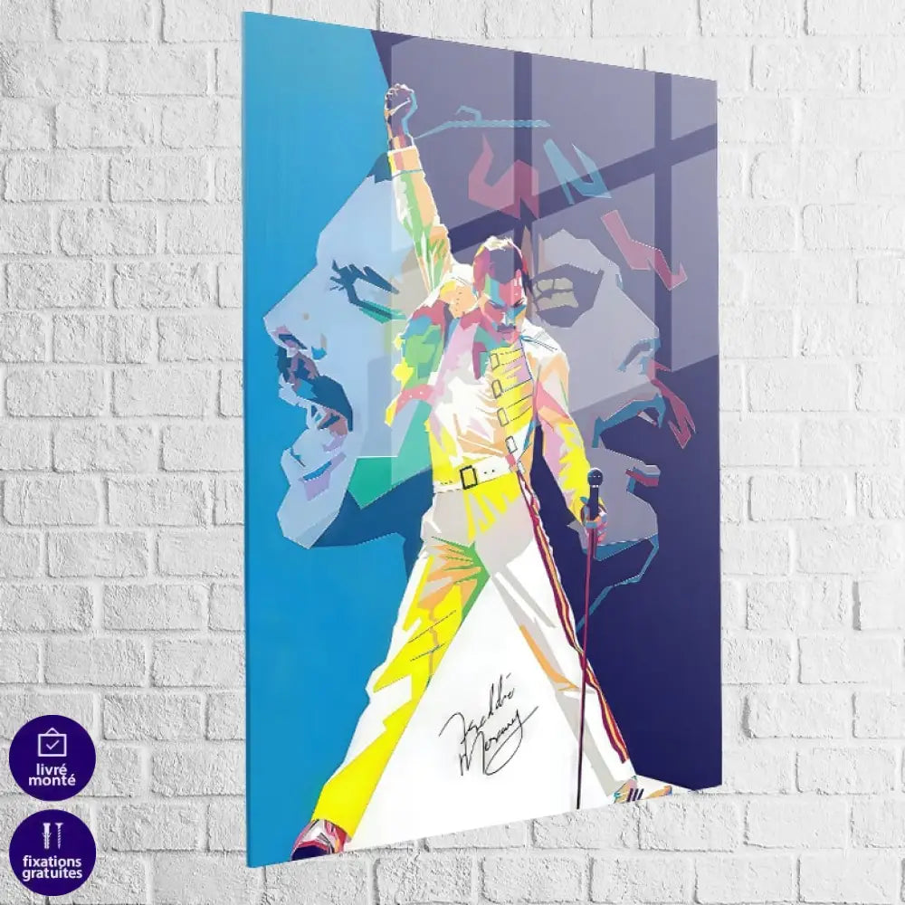 Tableau Freddie Mercury L’Instant Légendaire 40x60cm / Plexiglas Tableau Célébrité