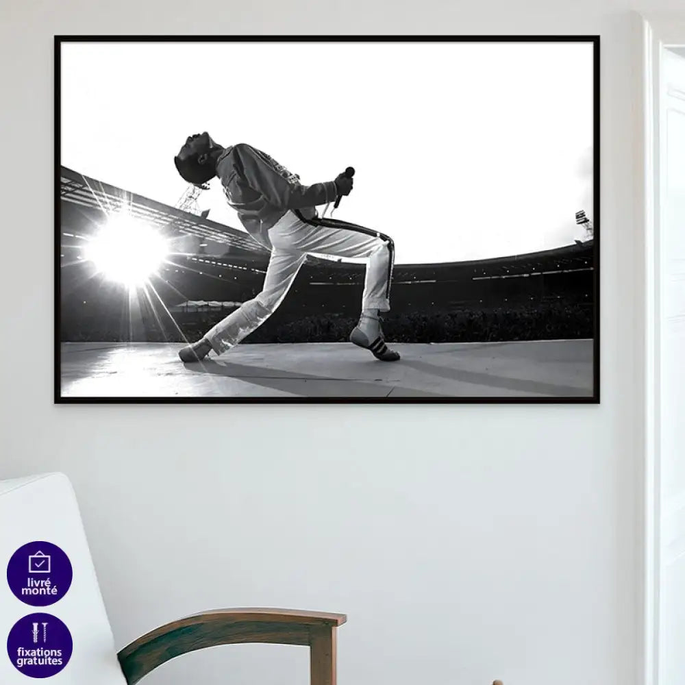 Tableau Freddie Mercury Wembley Tableau Abstrait