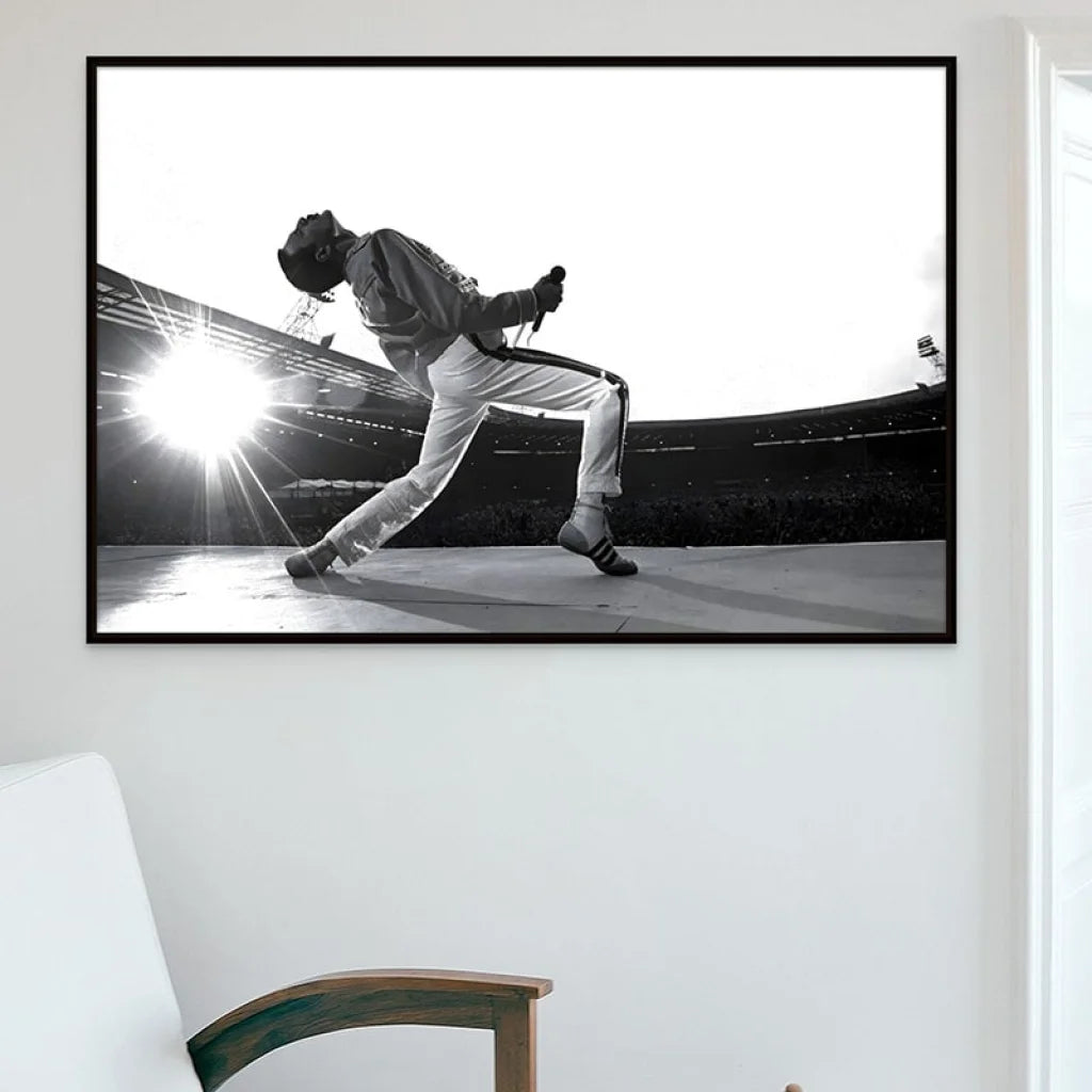 Tableau Freddie Mercury Wembley Tableau Abstrait