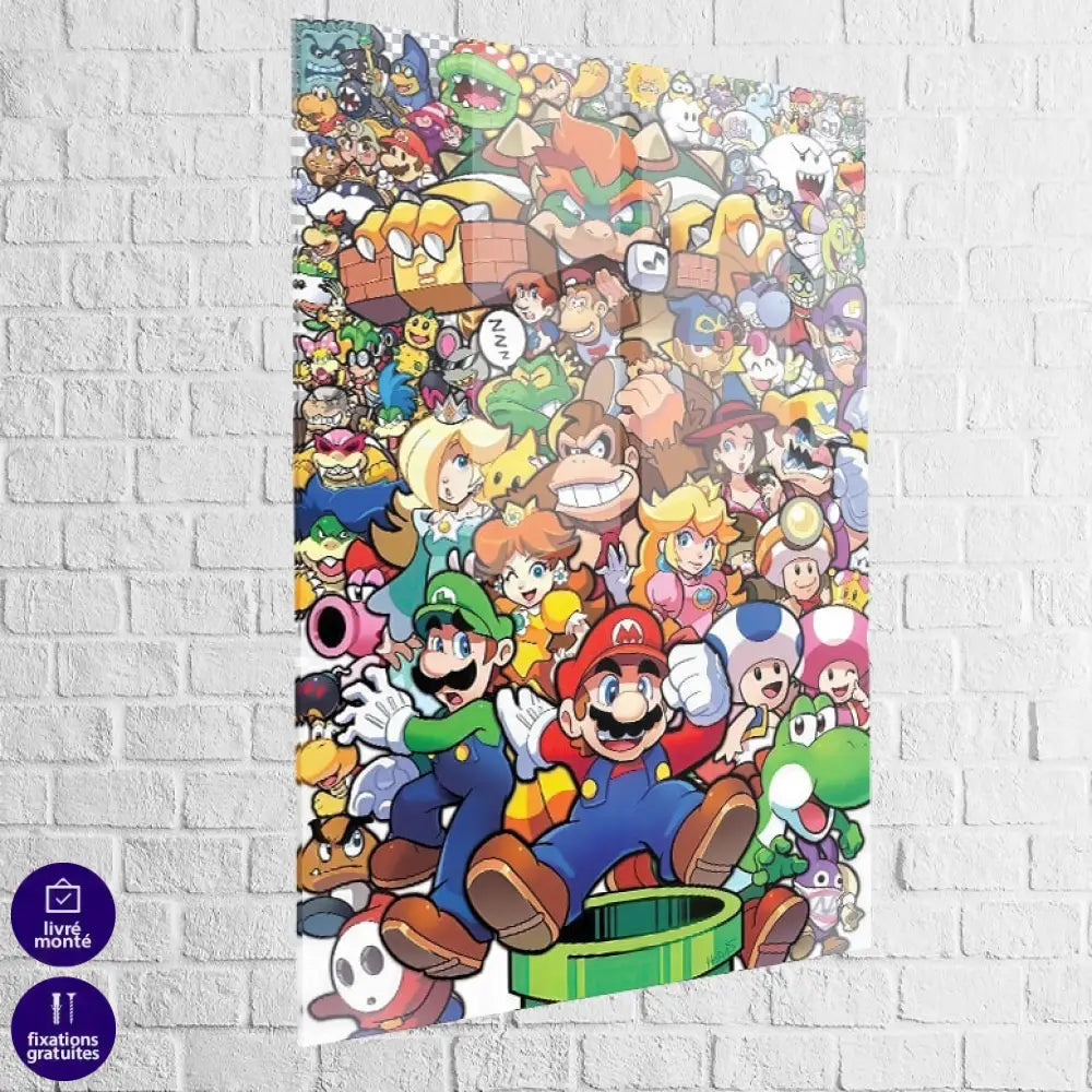 Tableau Gaming La Grande Famille de Mario f