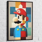 Tableau Gaming Mario Mondrian Style 3