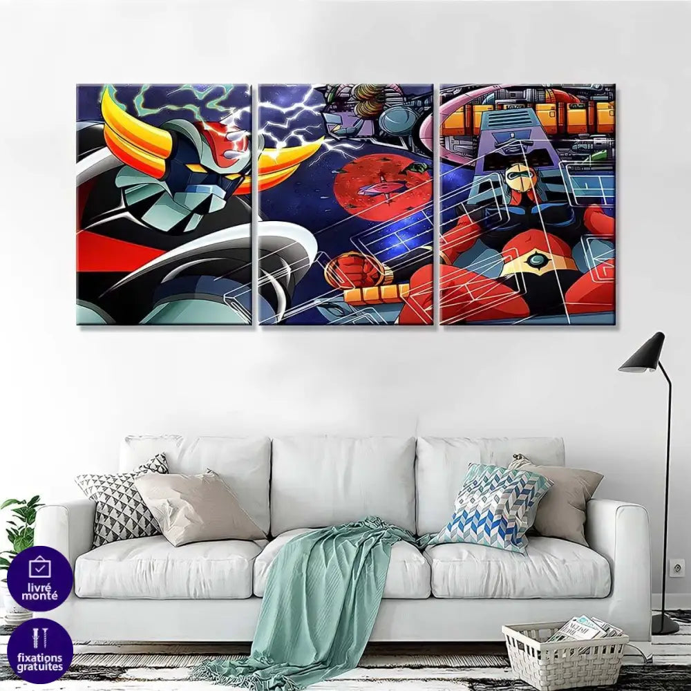 Tableau Goldorak 3 et 5 Panneaux - Montableaudeco