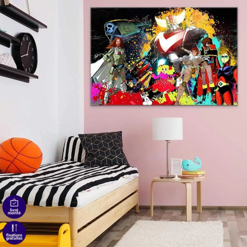 Tableau Goldorak Graffiti - Montableaudeco