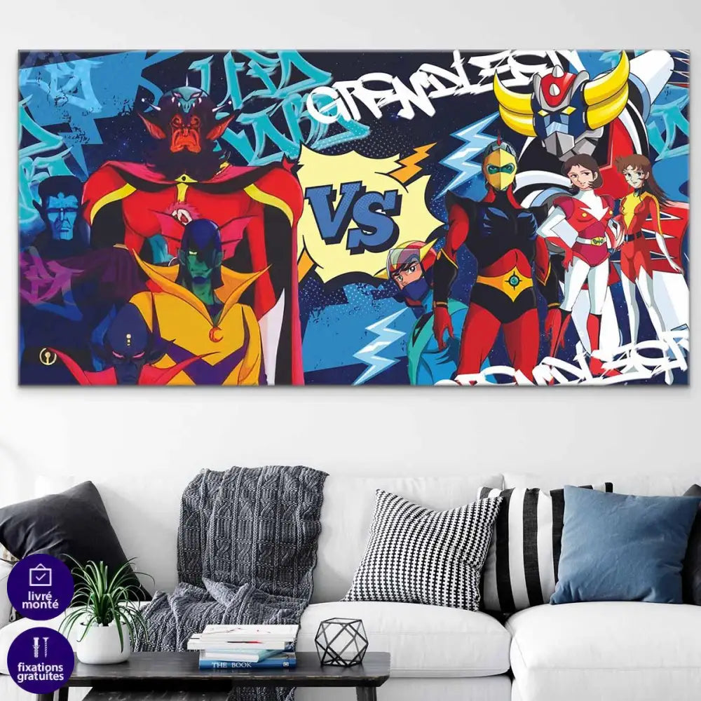 Tableau Goldorak Vs Grand Stratéguerre - Montableaudeco