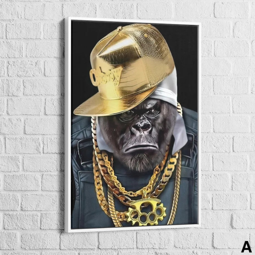 Tableau Gorille Gangsta Tableau Animaux