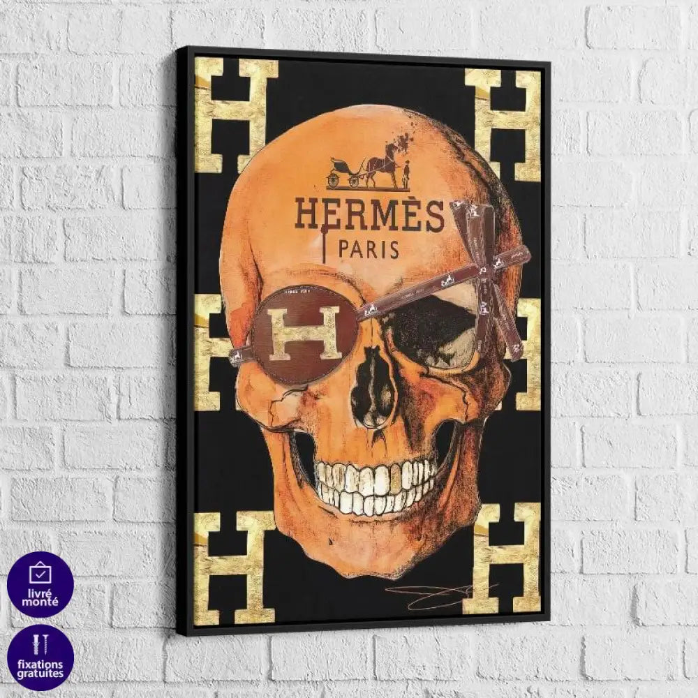 Tableau Hermès Skull - Montableaudeco