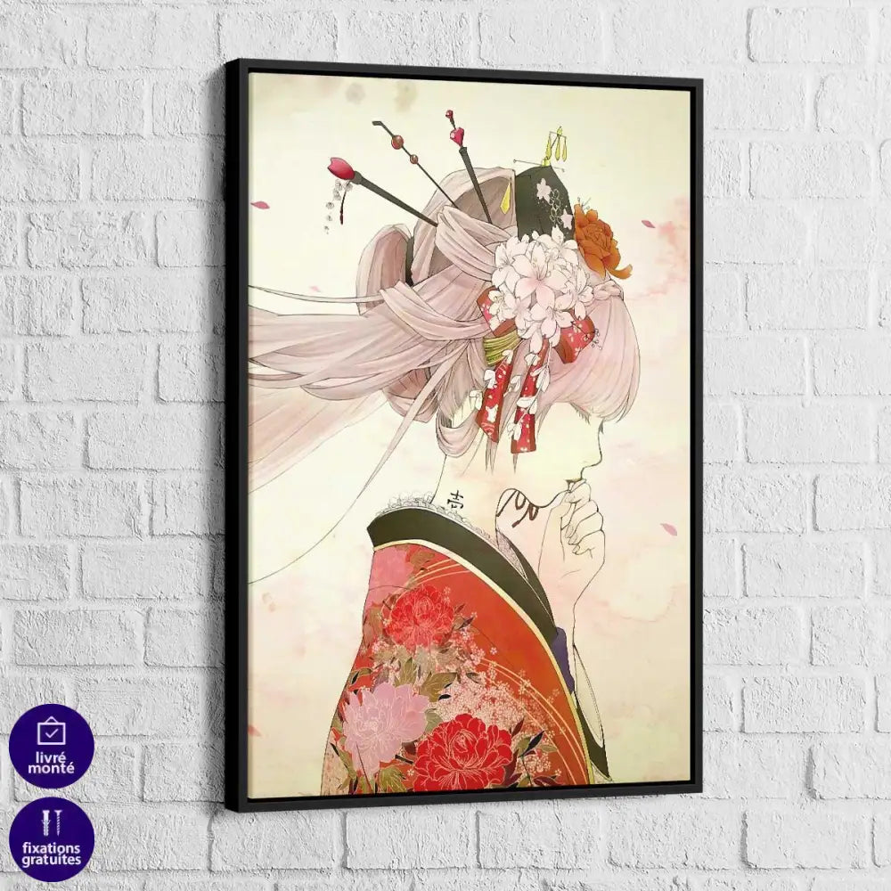 Tableau Japonais Jeune Geisha - Montableaudeco
