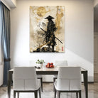 Affiche murale style japonais – le Dernier Samouraï et le mont Fuji