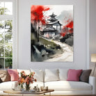 Tableau Japonais Tranquillité d’Automne 40x60cm / Affiche sans cadre Tableau Japonais