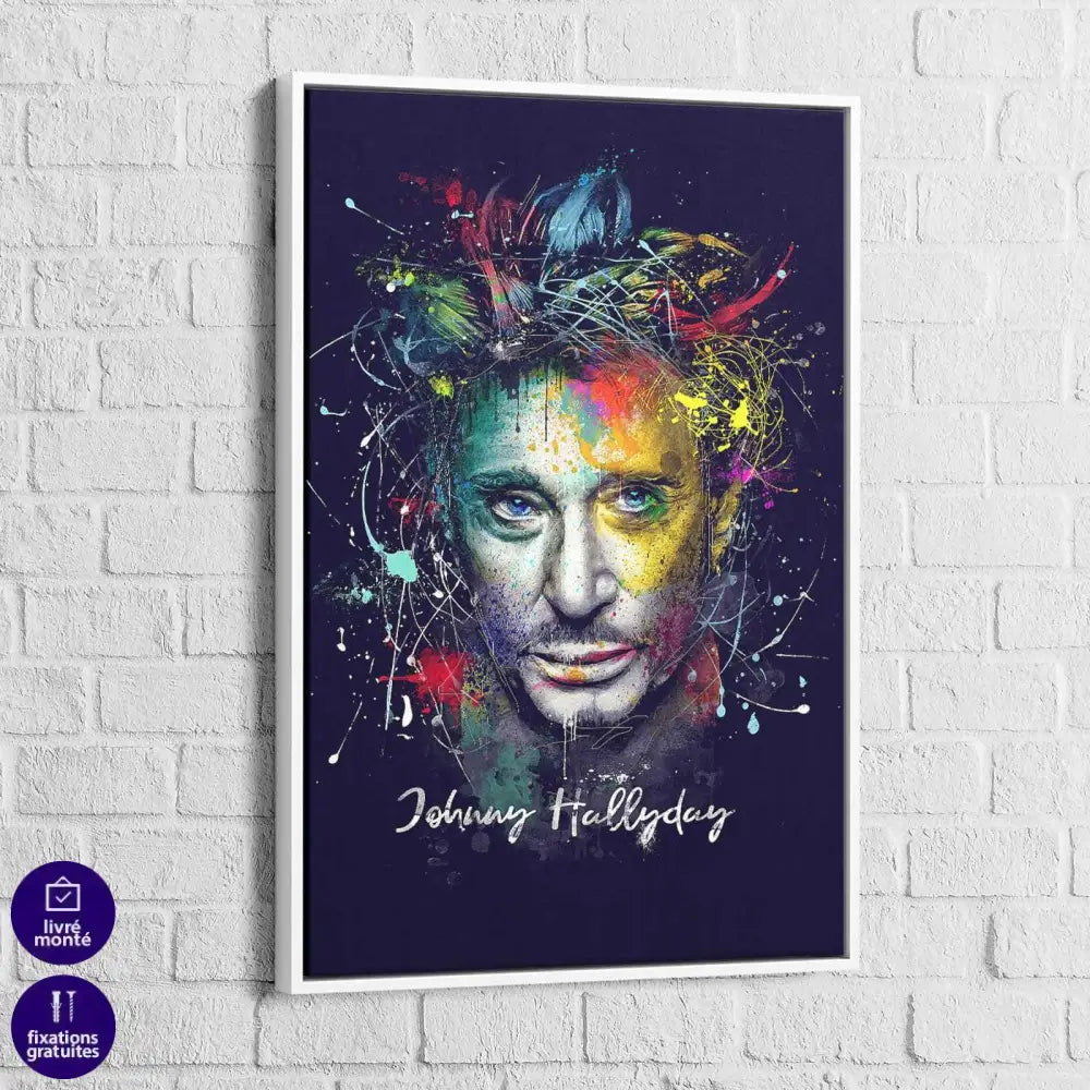 Tableau Johnny Hallyday Artwork - Montableaudeco