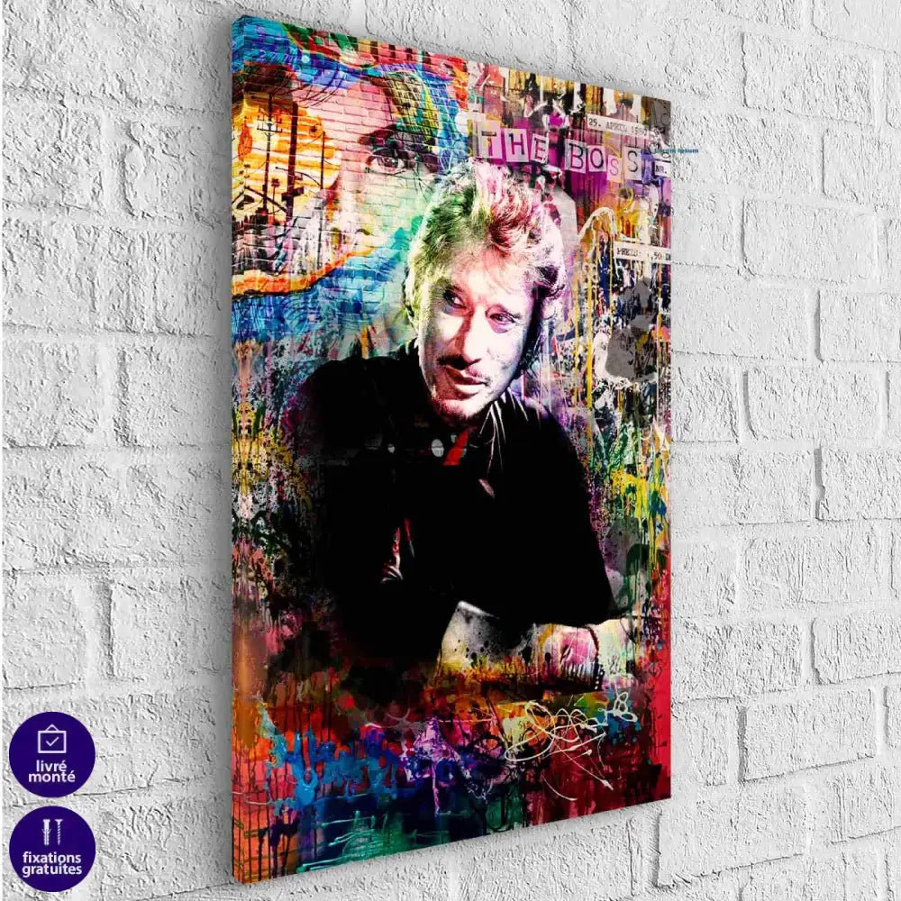 Tableau Johnny Hallyday Pop art - Montableaudeco