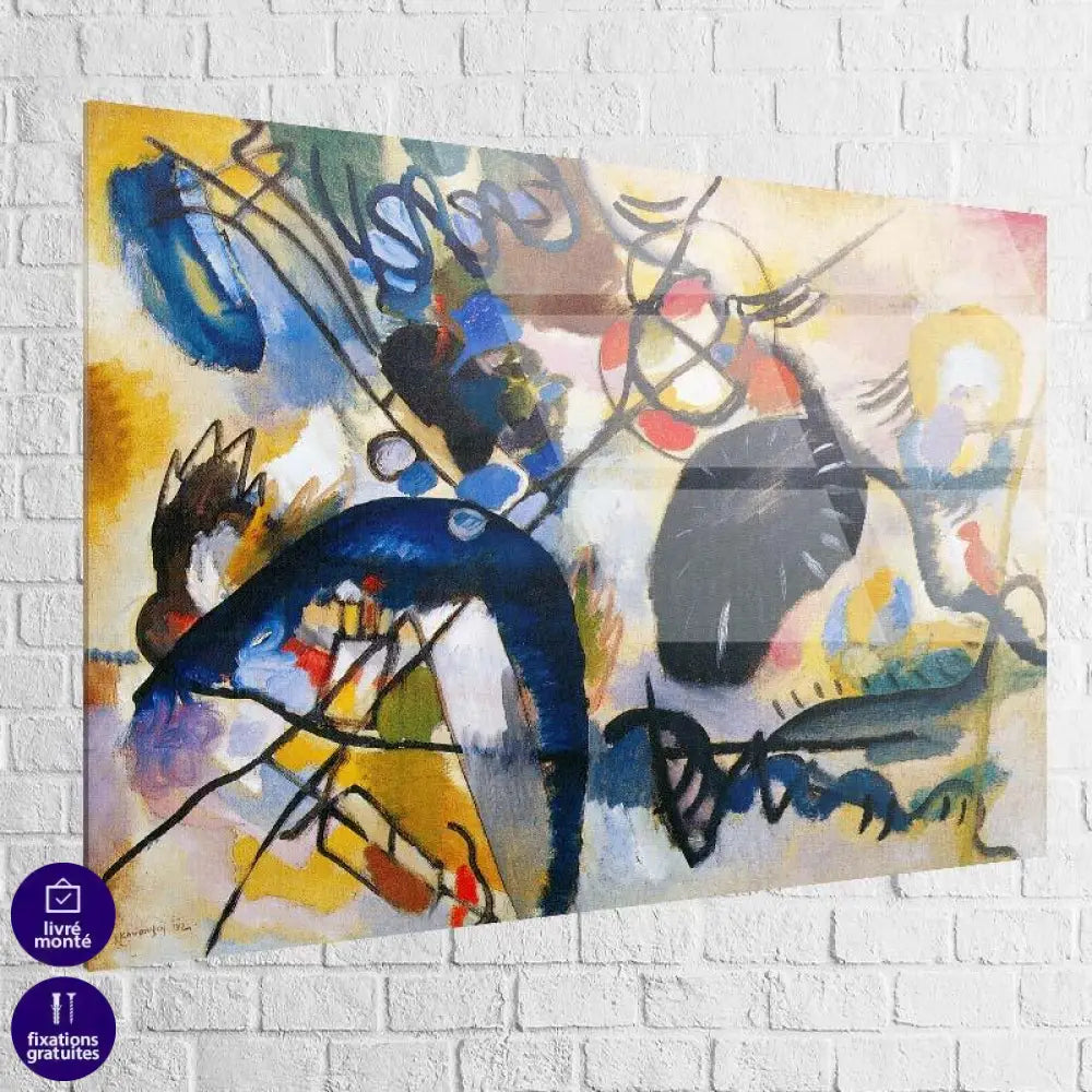 Tableau Kandisky |  Black Spot | Les Promos et Livraison Gratuite e