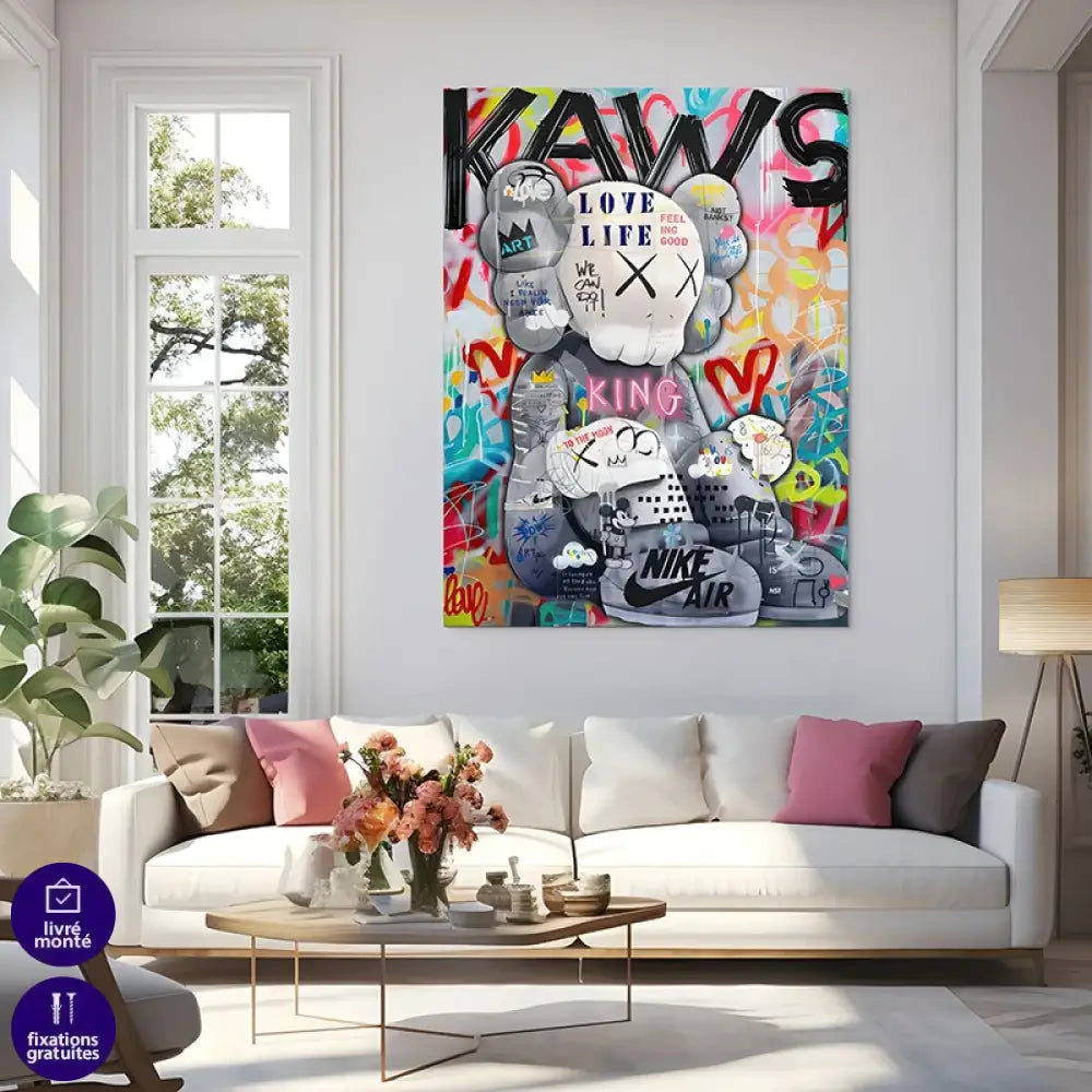 œuvre murale pop art et graffiti ambiance urbaine