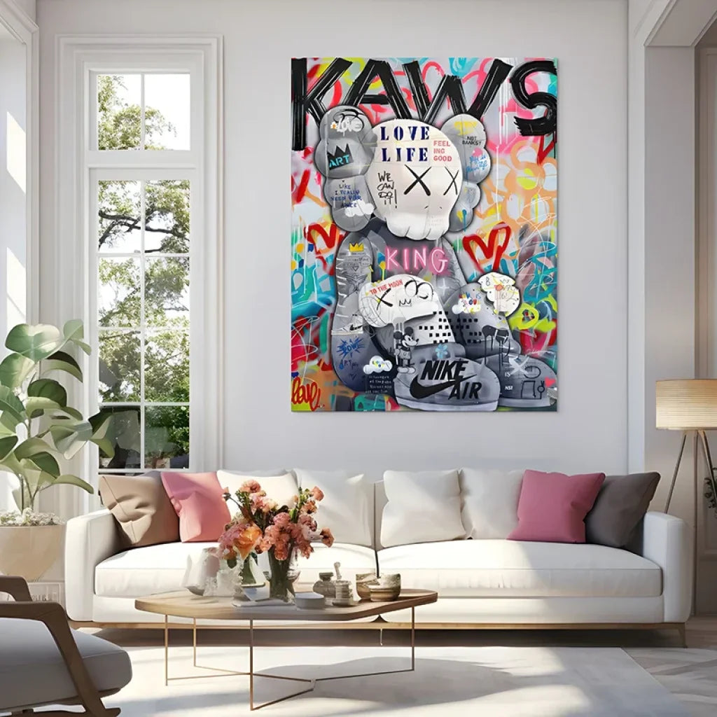 œuvre murale pop art et graffiti ambiance urbaine