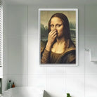 Décoration murale originale style art détourné Joconde

