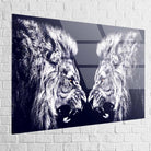 impression murale lion majestueux et intense

