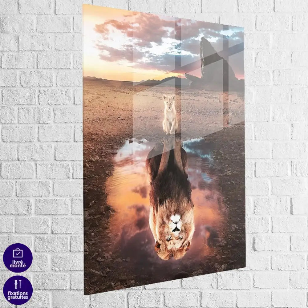 Tableau Lion Rêve de Grandeur f