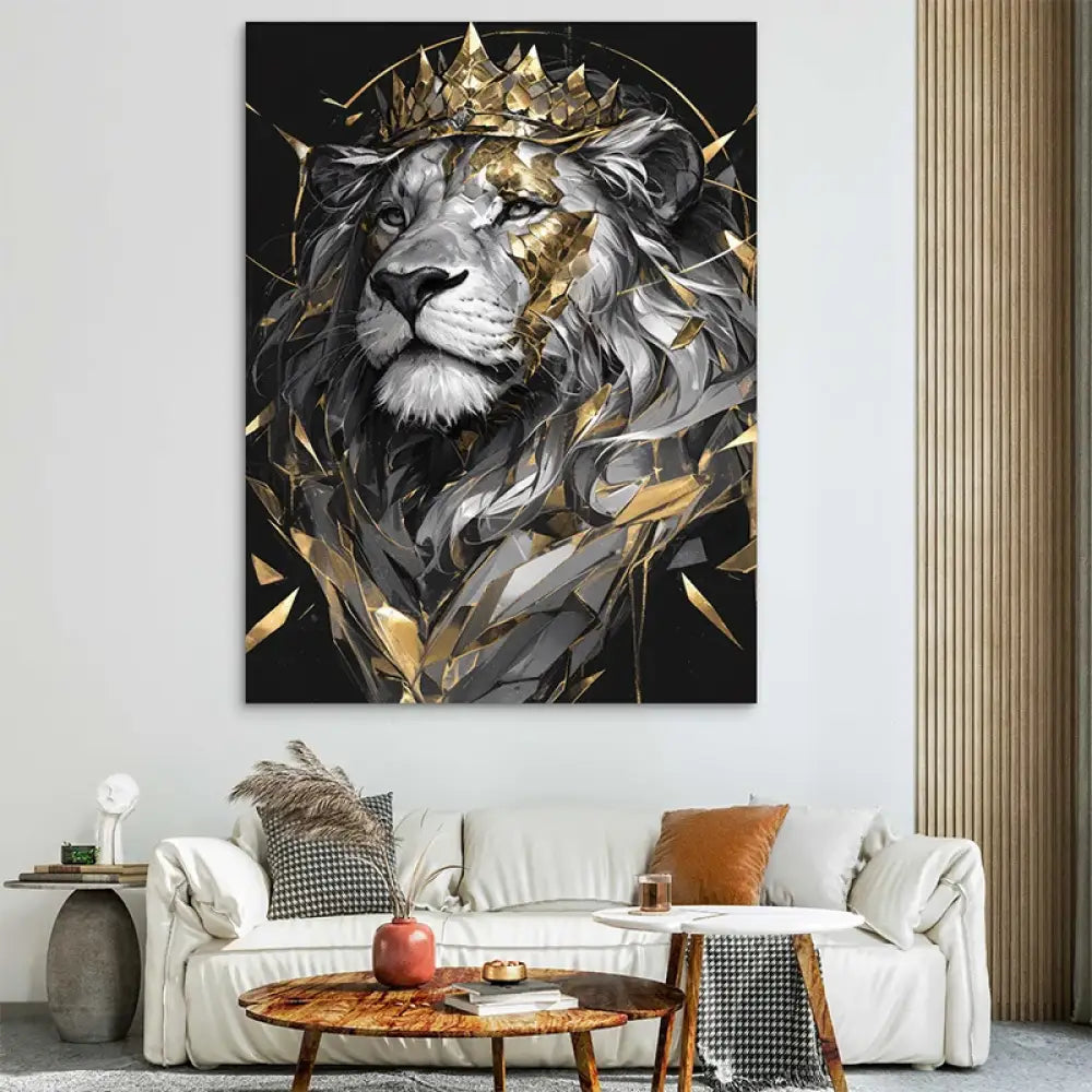 Tableau Lion Suprême 40x60cm / Affiche sans cadre Tableau lion